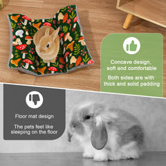 Hedgeink lit-lapin 18x15, peluche velours arctique: chaleur apaisante et confort.