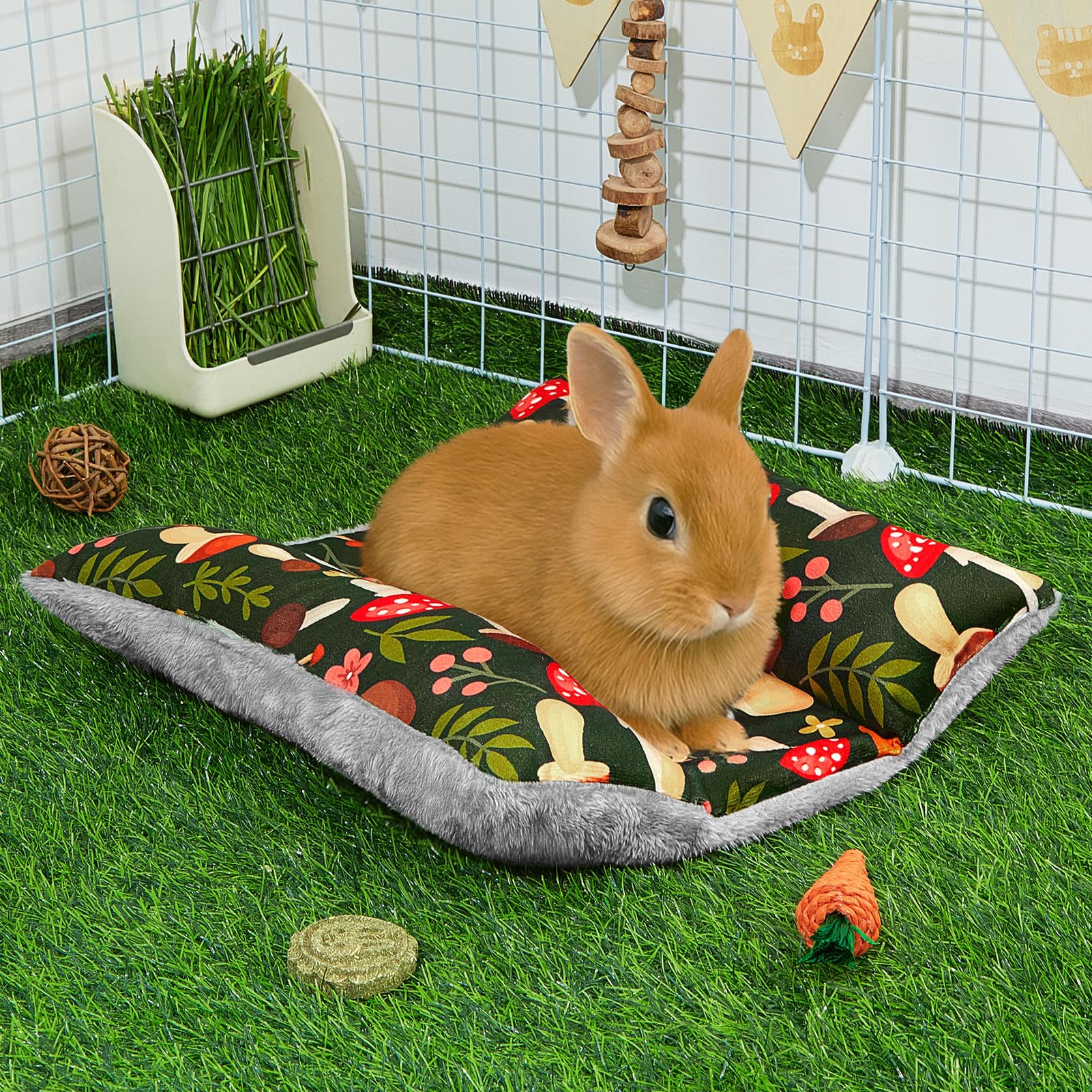 Nid Hedgeink lapin confort peluche, lieu de repos idéal.