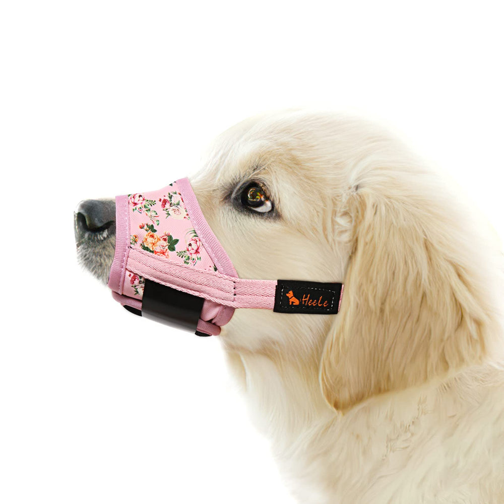 HEELE Muzzle en nylon doux et respirant pour chien, confort durable