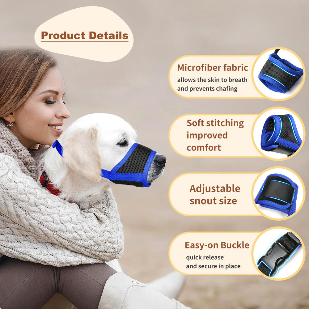 HEELE masque chien design humain permet respiration et hydratation faciles