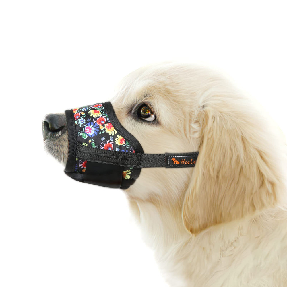 HEELE masque chien en nylon respirant pour plus de confort lors des sorties