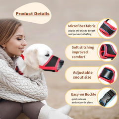 HEELE masque chien rembourrage doux pour un port agréable et sûr.