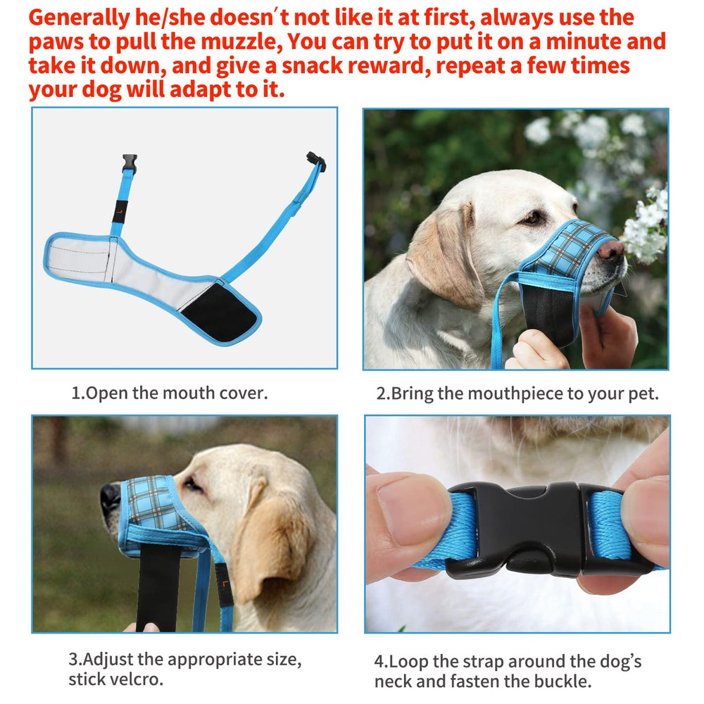 HEELE museau adjustable avec sangles faciles, maintien sûr lors des promenades.