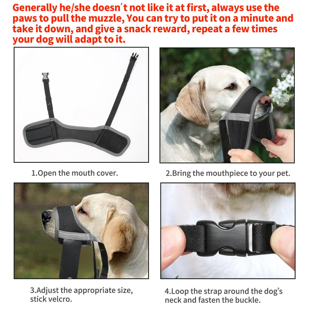 HEELE museau chien avec doublure intérieure douce pour le bien-être.