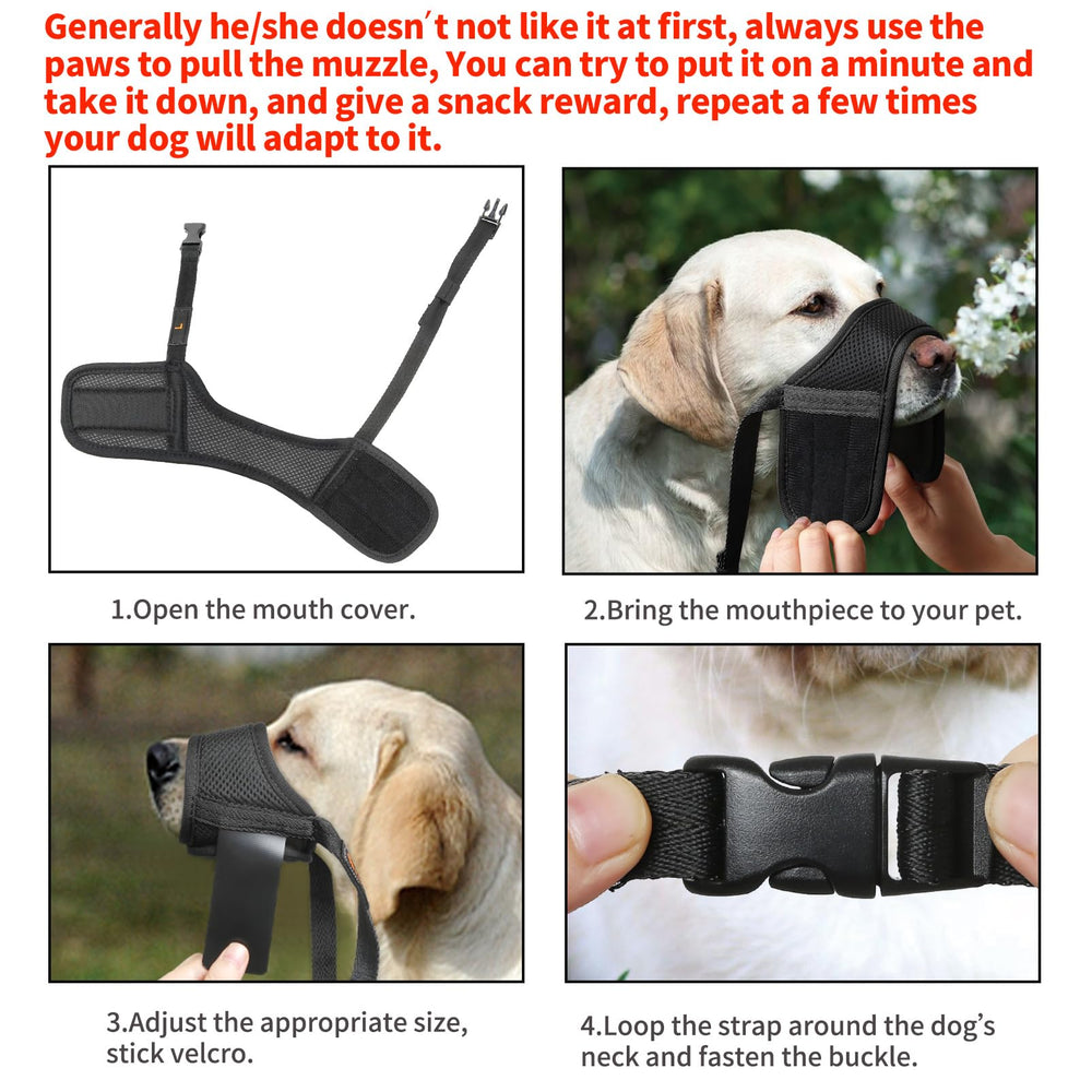 HEELE museau-chien mesh doux et respirant pour ventilation optimale.