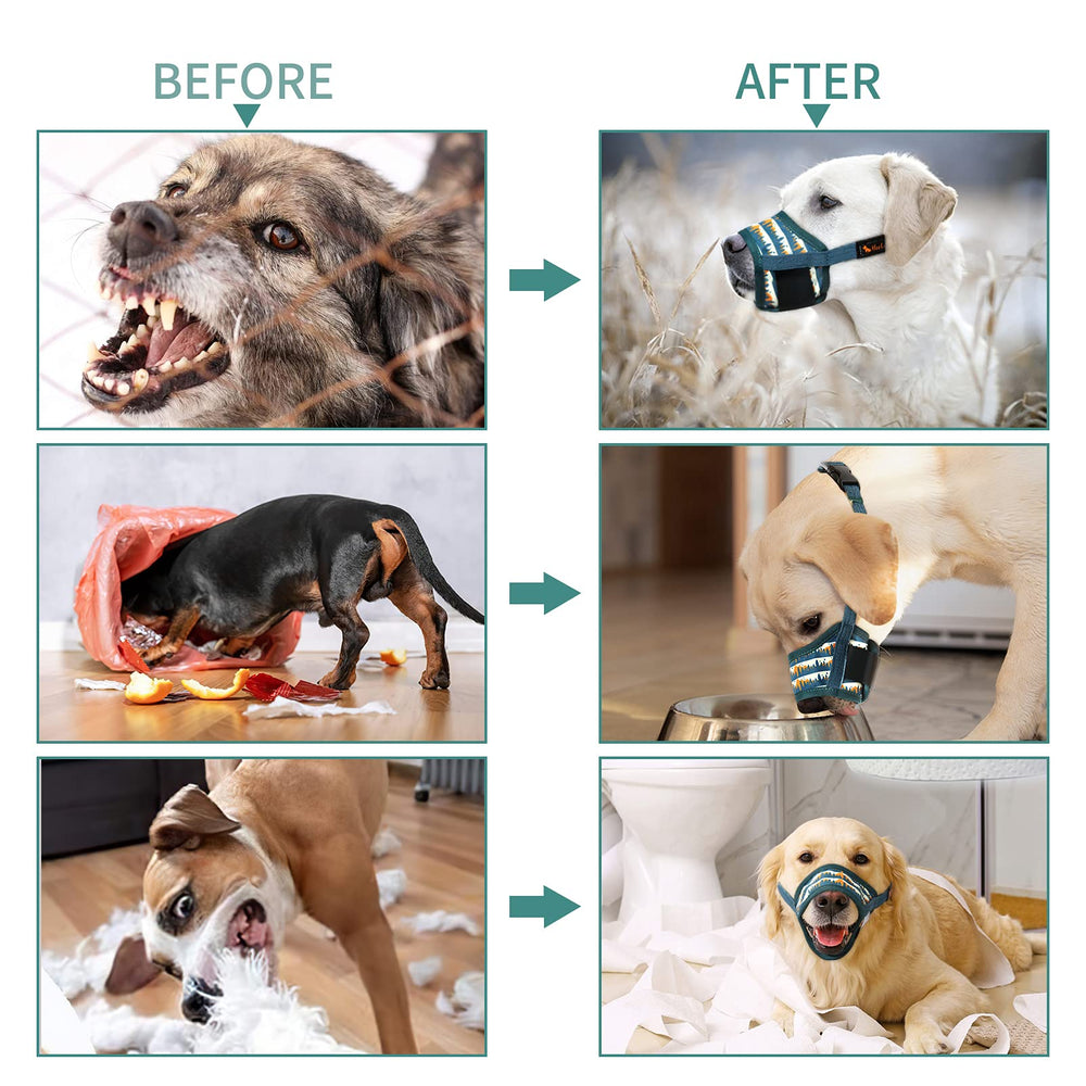 HEELE museau-chien facile à nettoyer et à laver en machine.