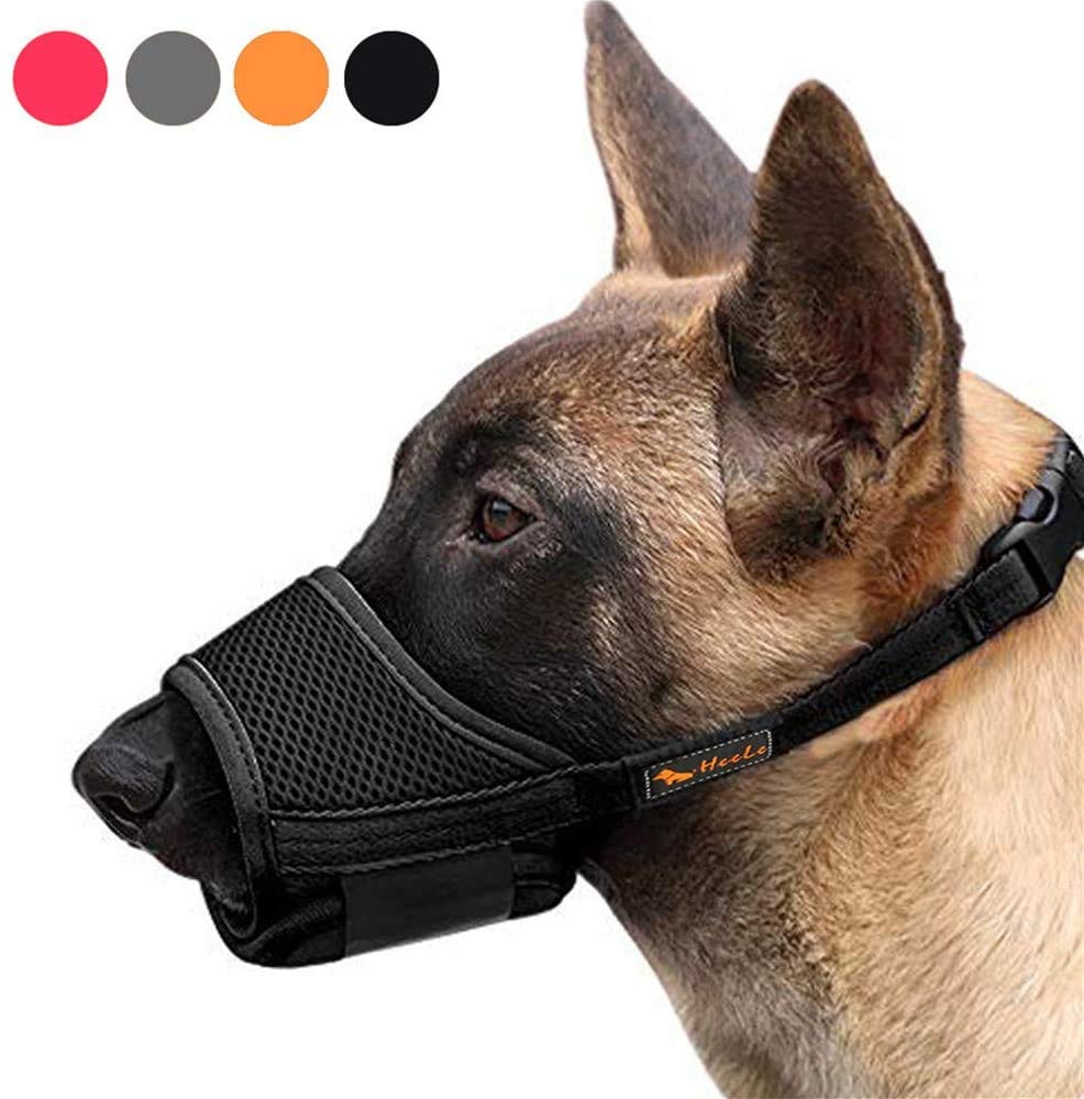 HEELE museau-chien nylon ajustable respirant assure un maintien sûr et confortable.