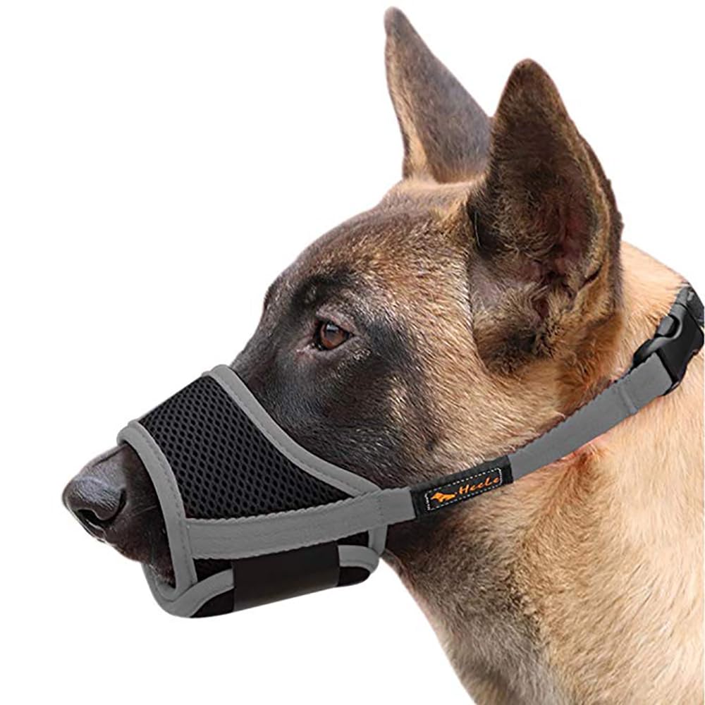 HEELE museau chien nylon respirant pour confort et ventilation.