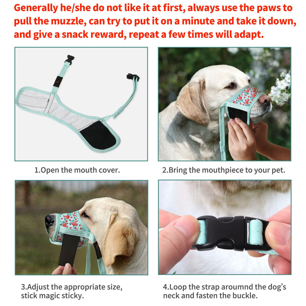 HEELE museau chien taille reglable assure un ajustement sûr pendant les promenades.