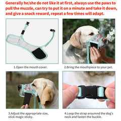 HEELE museau chien taille reglable assure un ajustement sûr pendant les promenades.