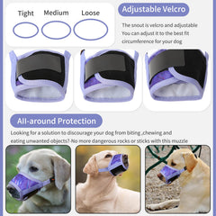 HEELE muselière pour chien – design humain permettant boire sans enlever.