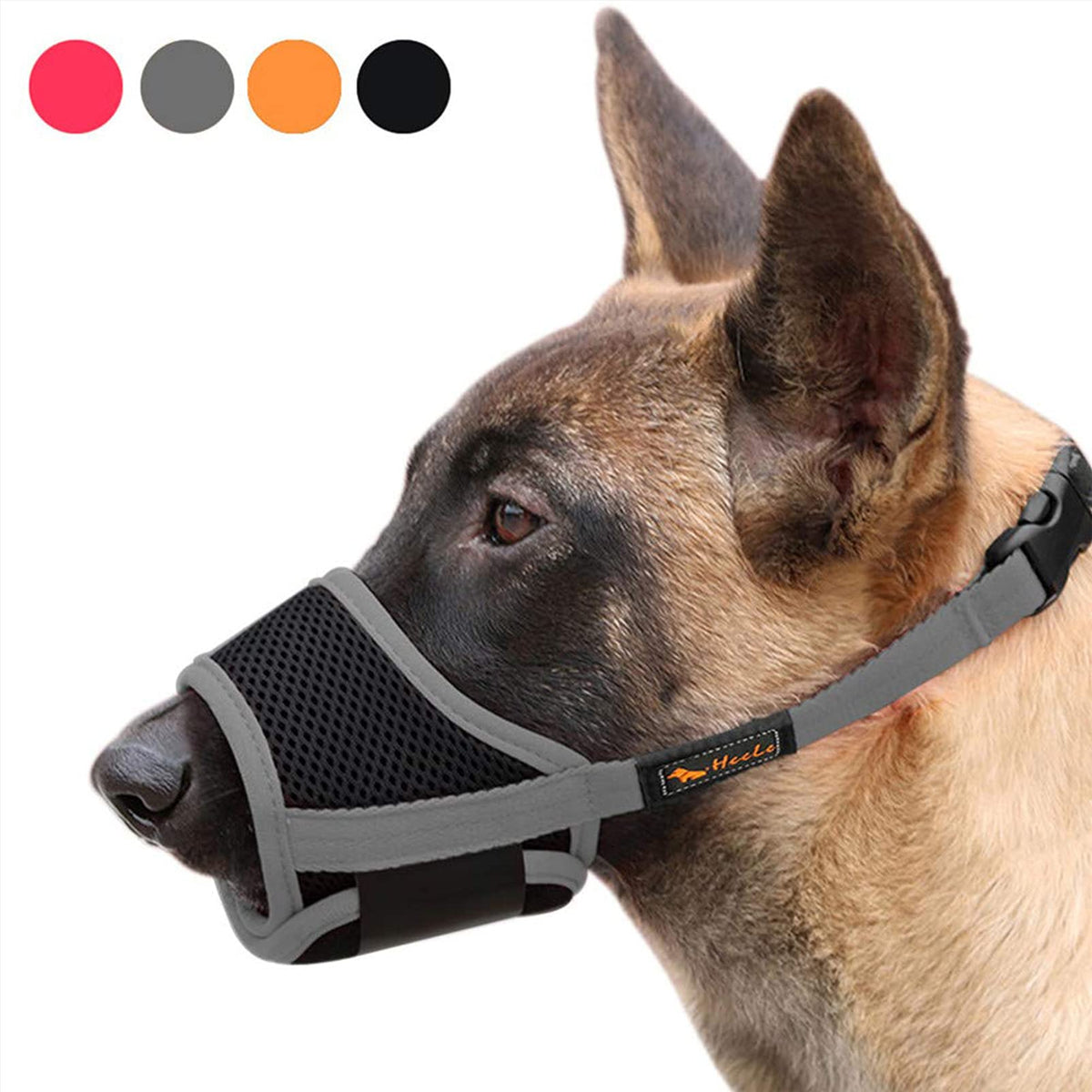 HEELE muselière en nylon doux et respirant pour chien, confort lors des promenades.