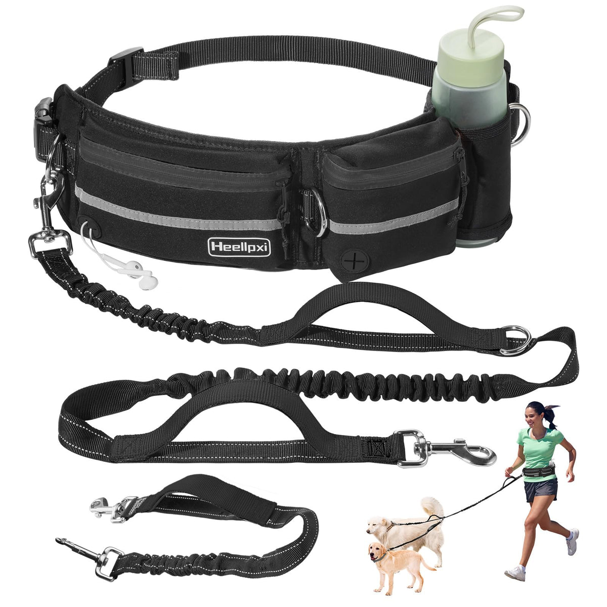 Heellpxi longe main libre ceinture, liberté lors des promenades.