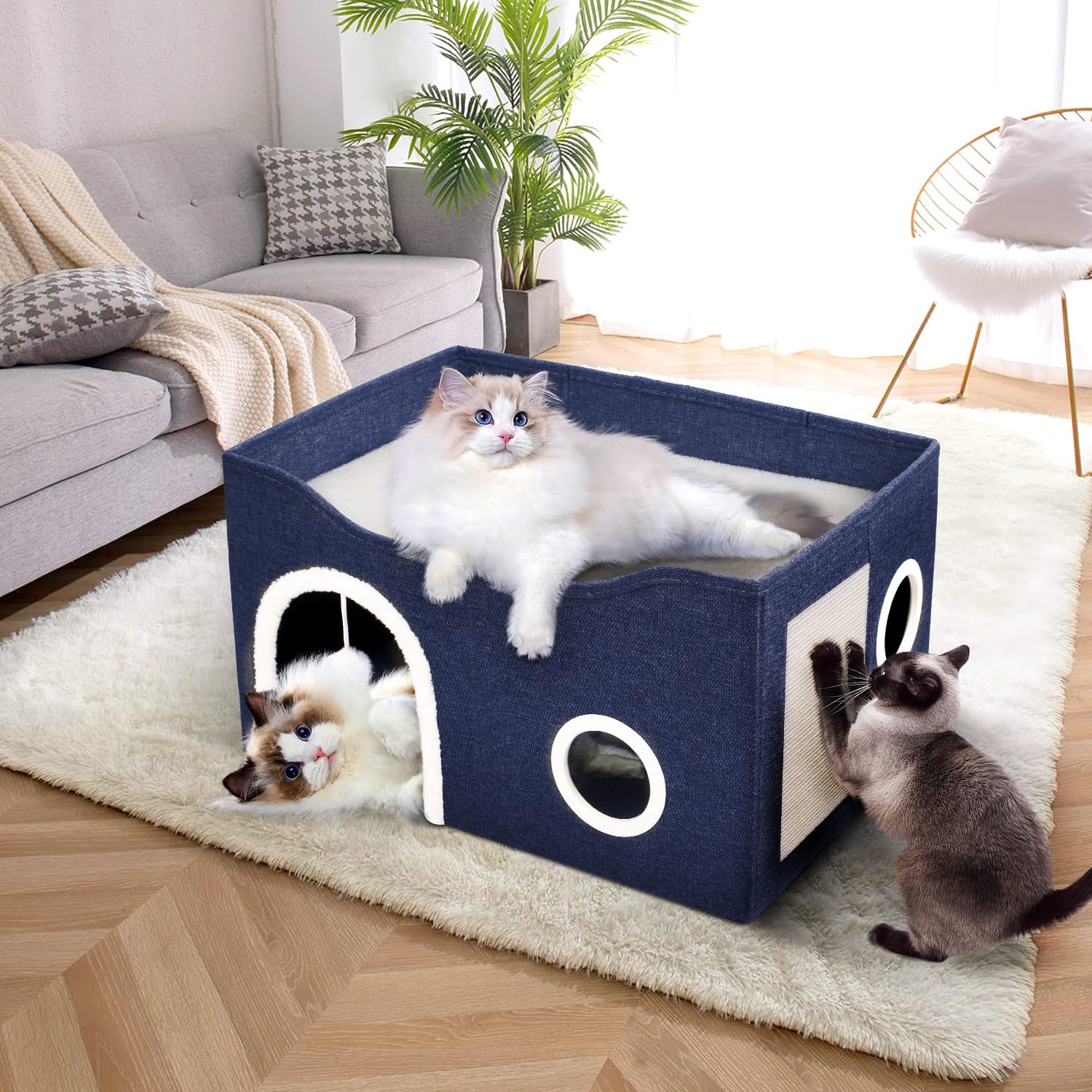 Heeyoo détails-assemblage-nid-chat: montage rapide et pratique.