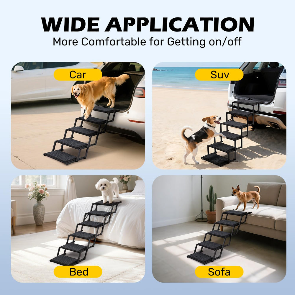 Heeyoo escaliers pour chien déployés rapidement pour trajets et voyages.
