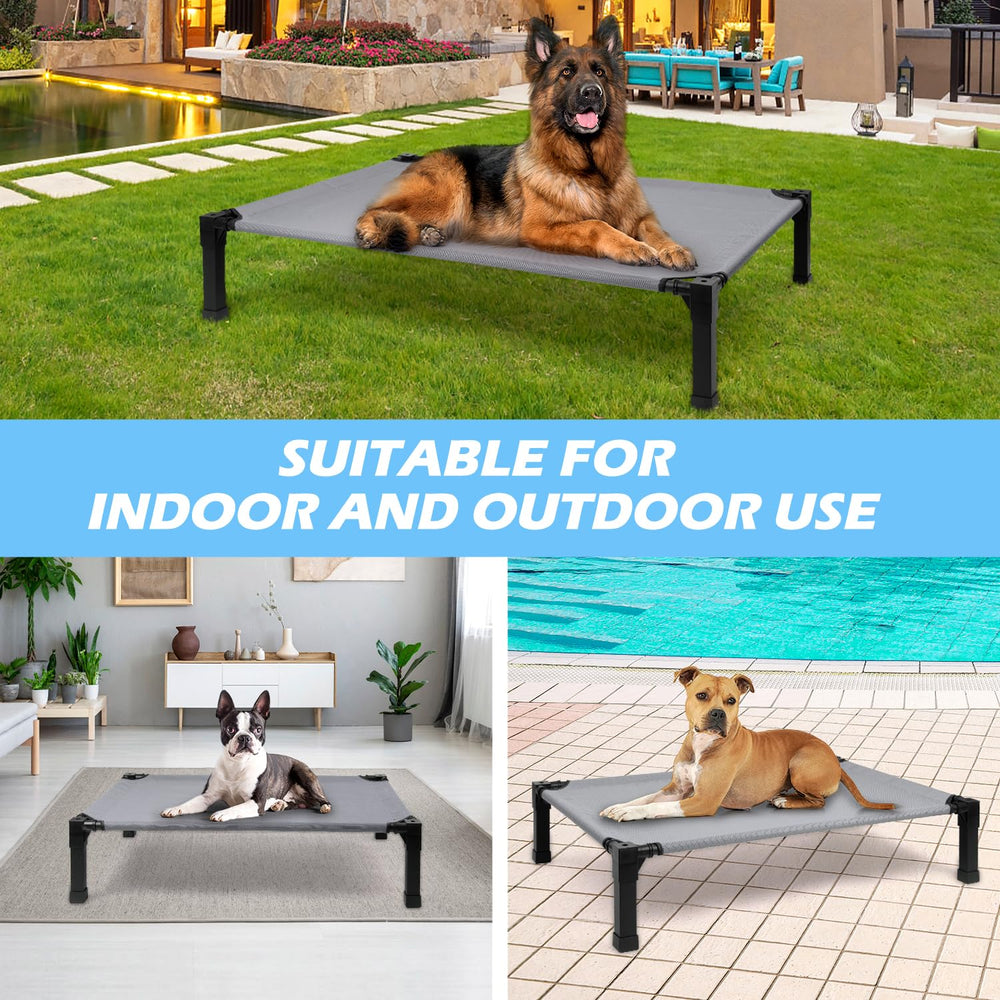 Structure robuste en acier et matériau durable pour chiens actifs Heeyoo.