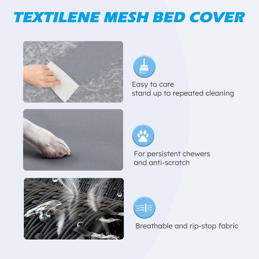 Tapis Textilene respirant Heeyoo pour un repos soutenu et facile à nettoyer.
