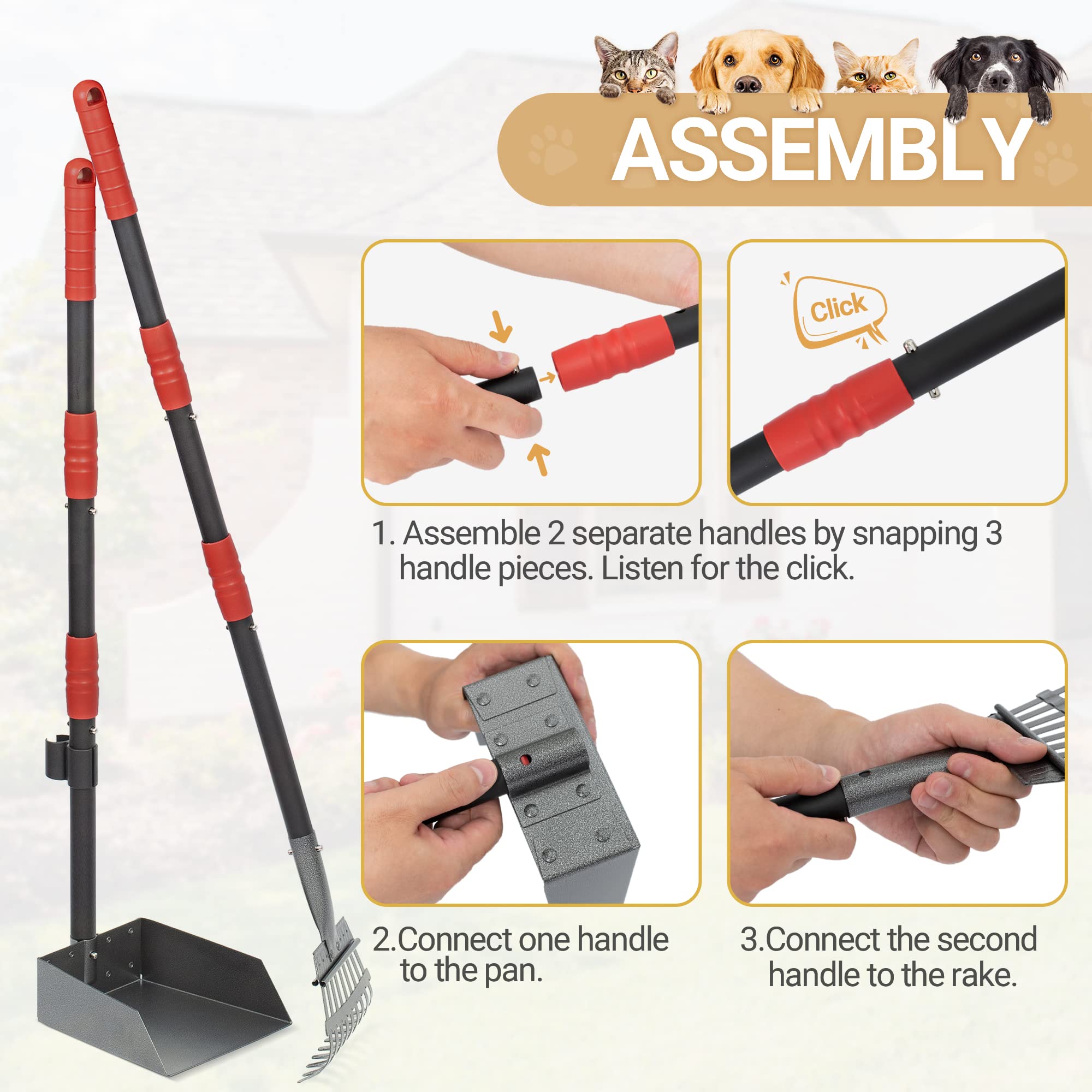 Heeyoo manche reglable, longueur ajustable pour usage confortable.