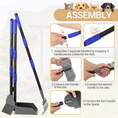 Manches réglables Heeyoo en 3 sections pour une longueur adaptée.