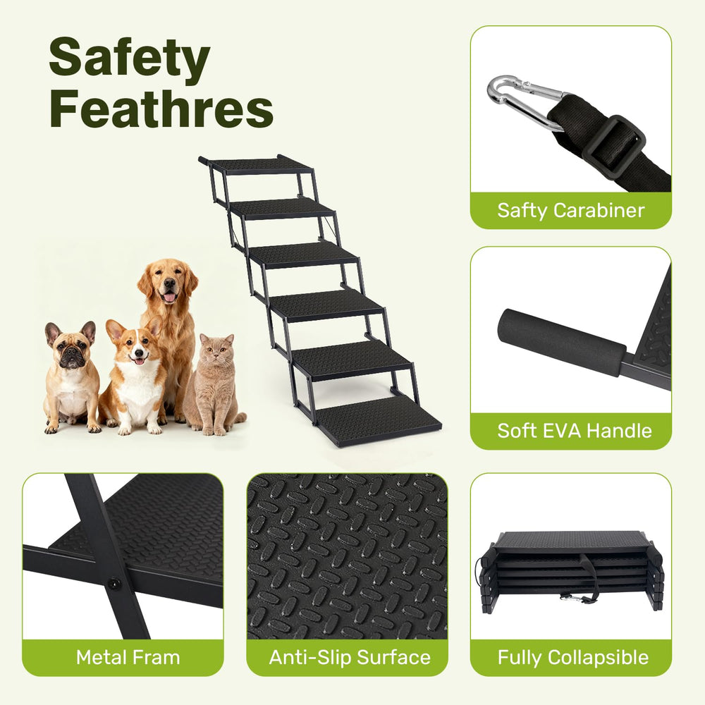 Heeyoo marche-chien structure-métal léger, support durable pour grandes races.