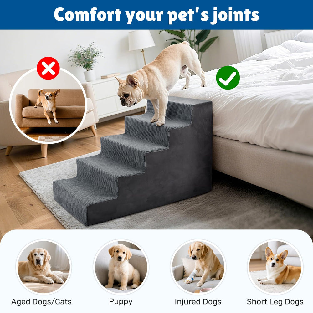 Heeyoo marches chien lit haut montage rapide et pratique.