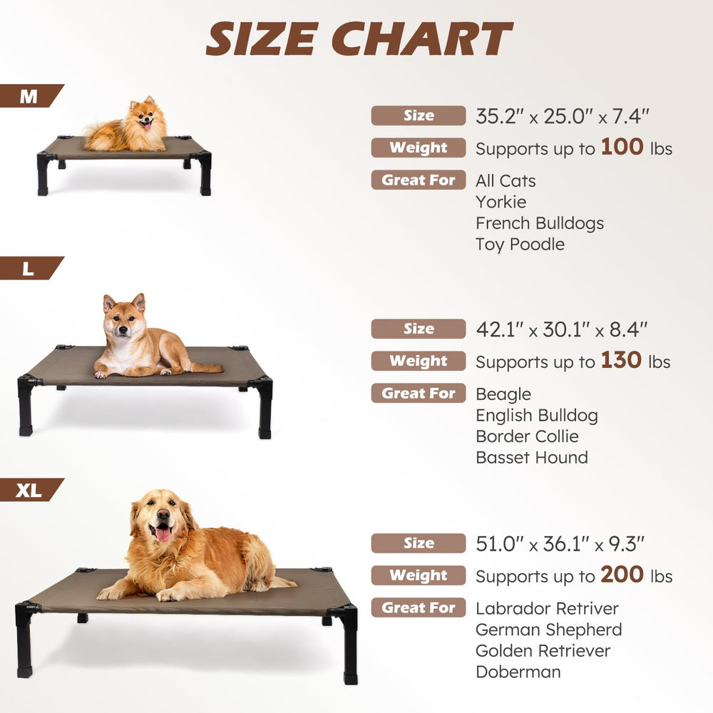 Matelas Textilene respirant Heeyoo, facile à nettoyer et résistant aux poils.
