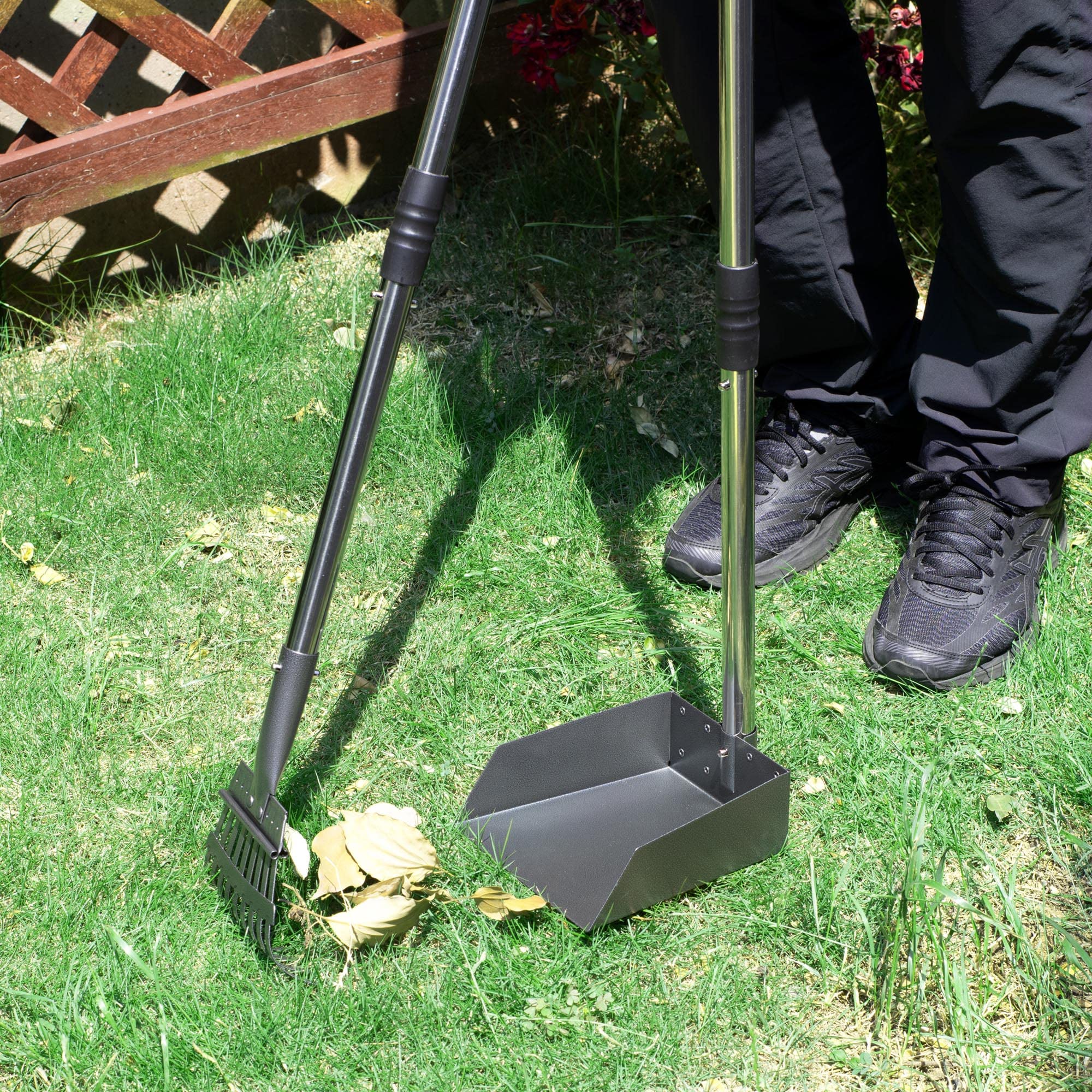 Utilisation extérieure Heeyoo: ramassage pratique dans le jardin.