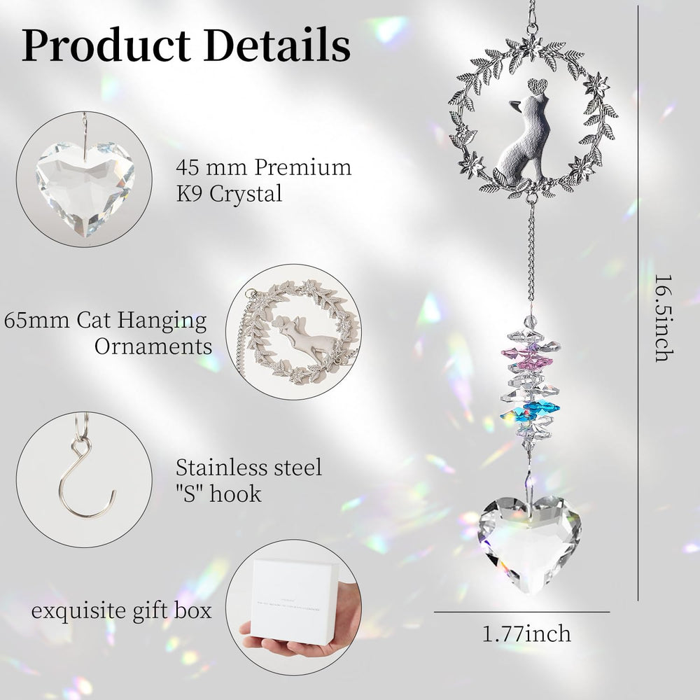 HEGELDA: décoration memorial cristal suspendu pour fenêtre lumineuse.