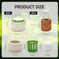 HEHIPLE, ensemble d’anneaux et pots céramiques pour plantes d’aquarium.