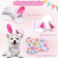 Heliltd, chien portant le costume de Pâques pour événements festifs.