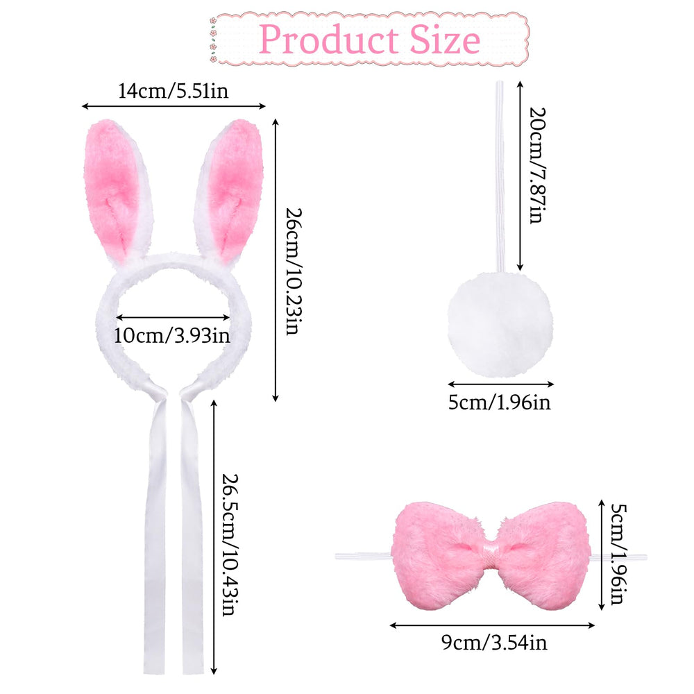 Heliltd noeud papillon lapin, accessoire ajustable pour des photos de fête réussies