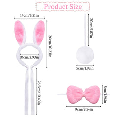 Heliltd noeud papillon lapin, accessoire ajustable pour des photos de fête réussies