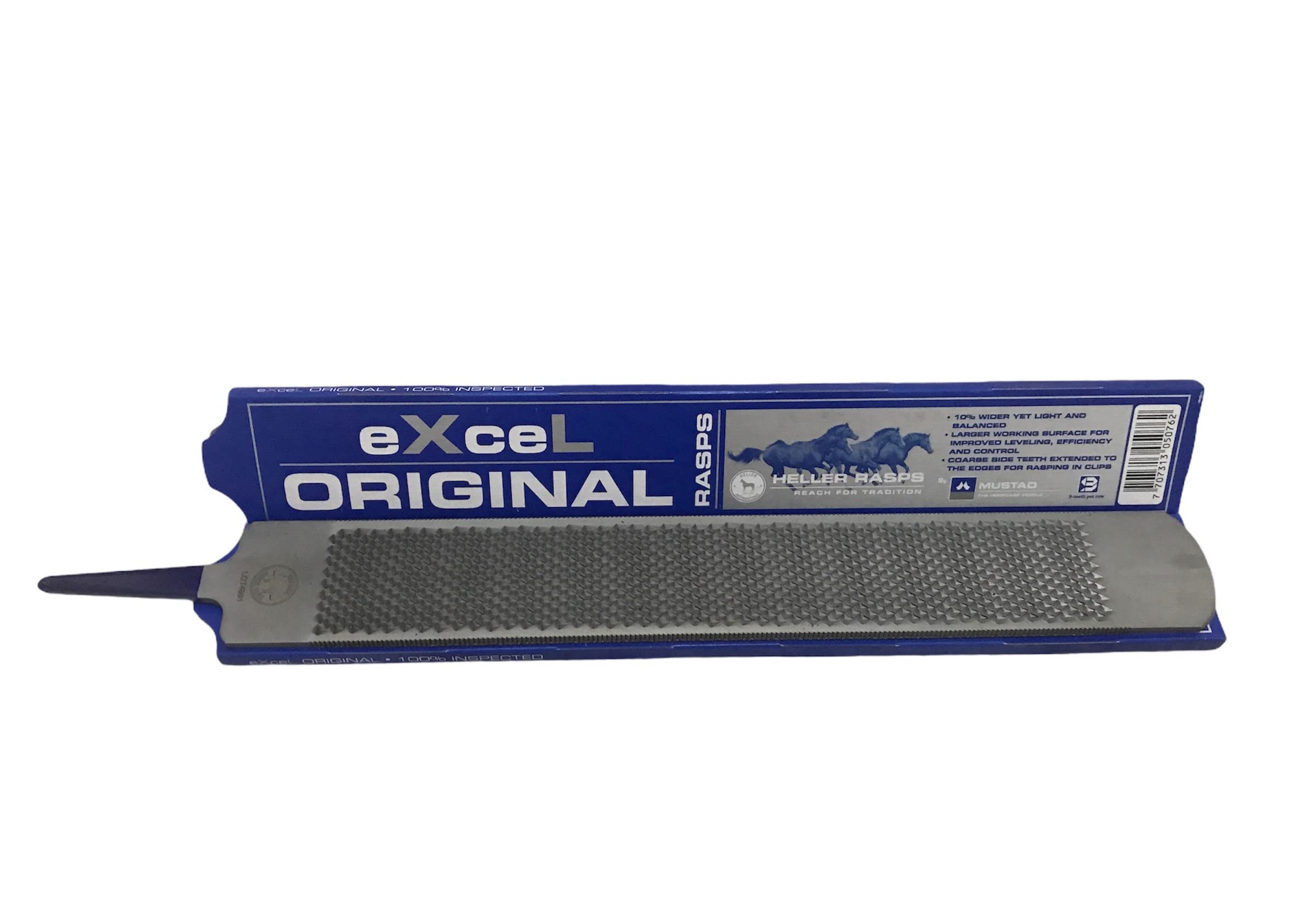 Heller Excel râpe-sabot avec dents denses, facilitant l’élimination contrôlée.