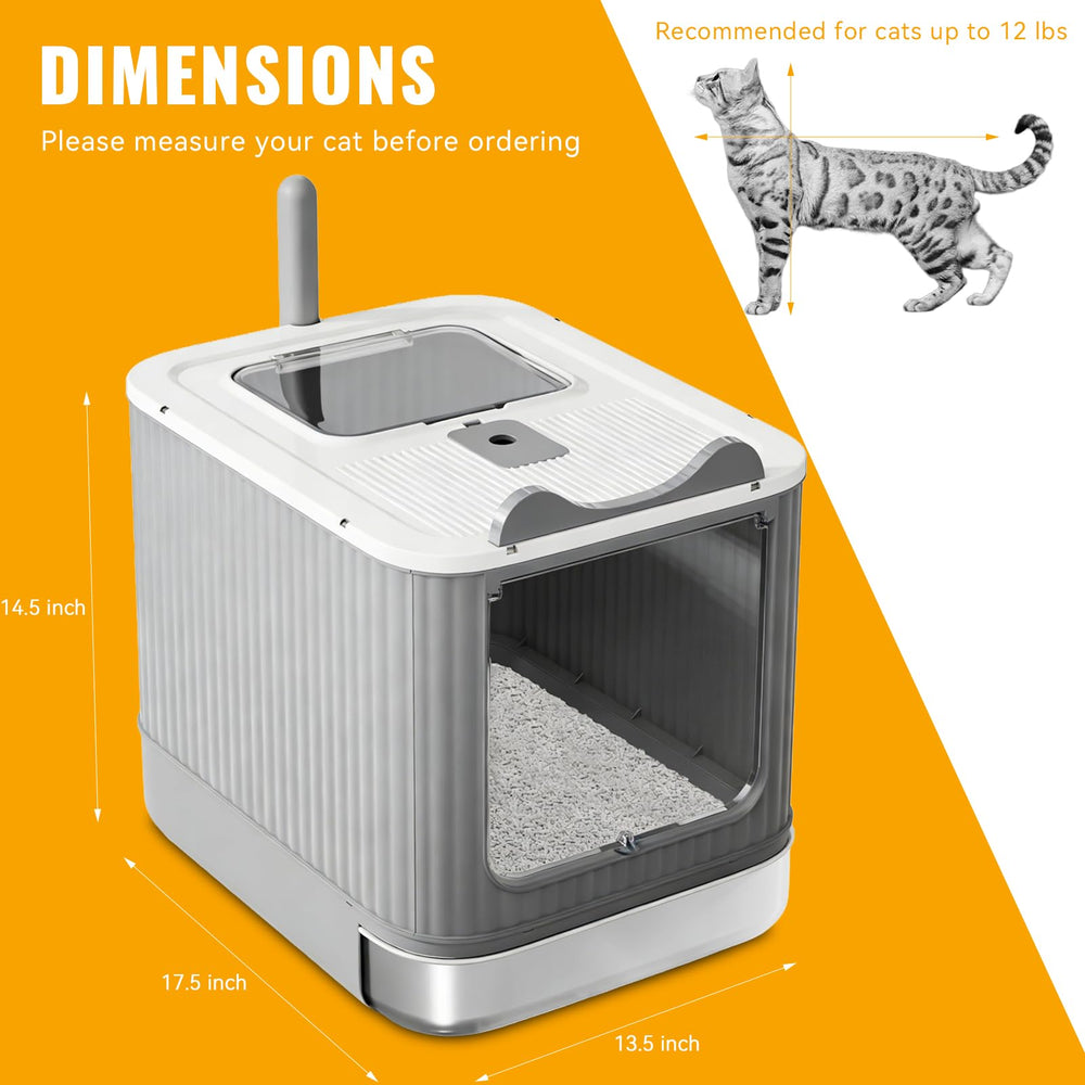 Helntova litière: design en forme de chat ajoute une touche décorative.