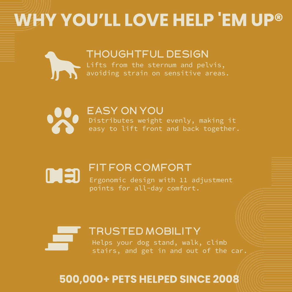 Harnais Help 'Em Up en style conventionnel pour la majorité des chiens.