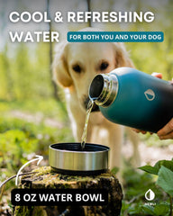 Hemli gourde chien étui portable avec sangle pratique pour promenades.