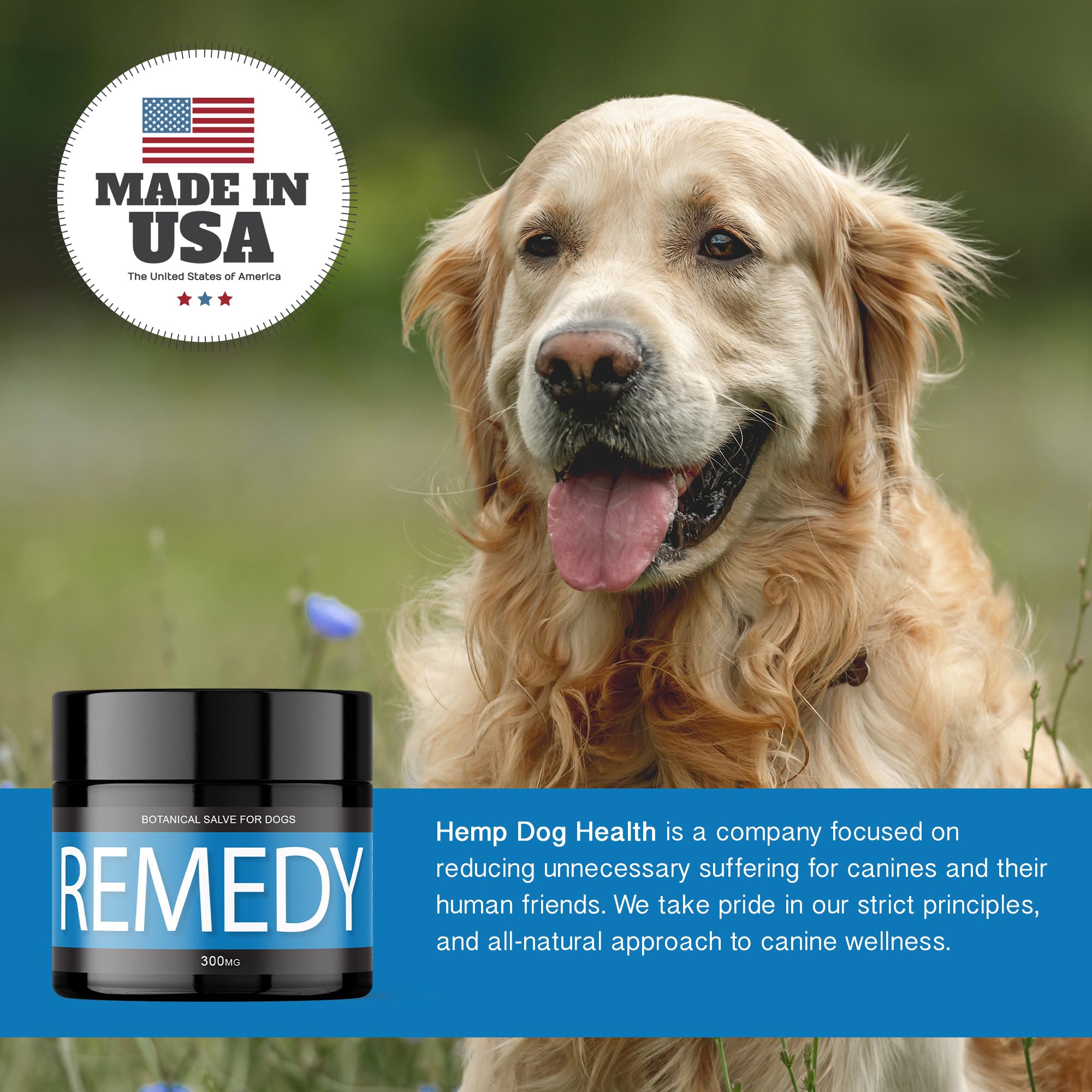 Hemp Dog Health Remède: application facile sur zones cutanées sensibles du chien