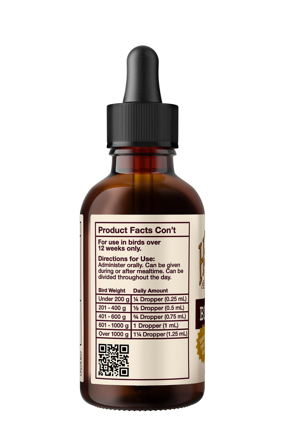 Soutien possible lors de la mue avec Hemp Well Bird Oil.