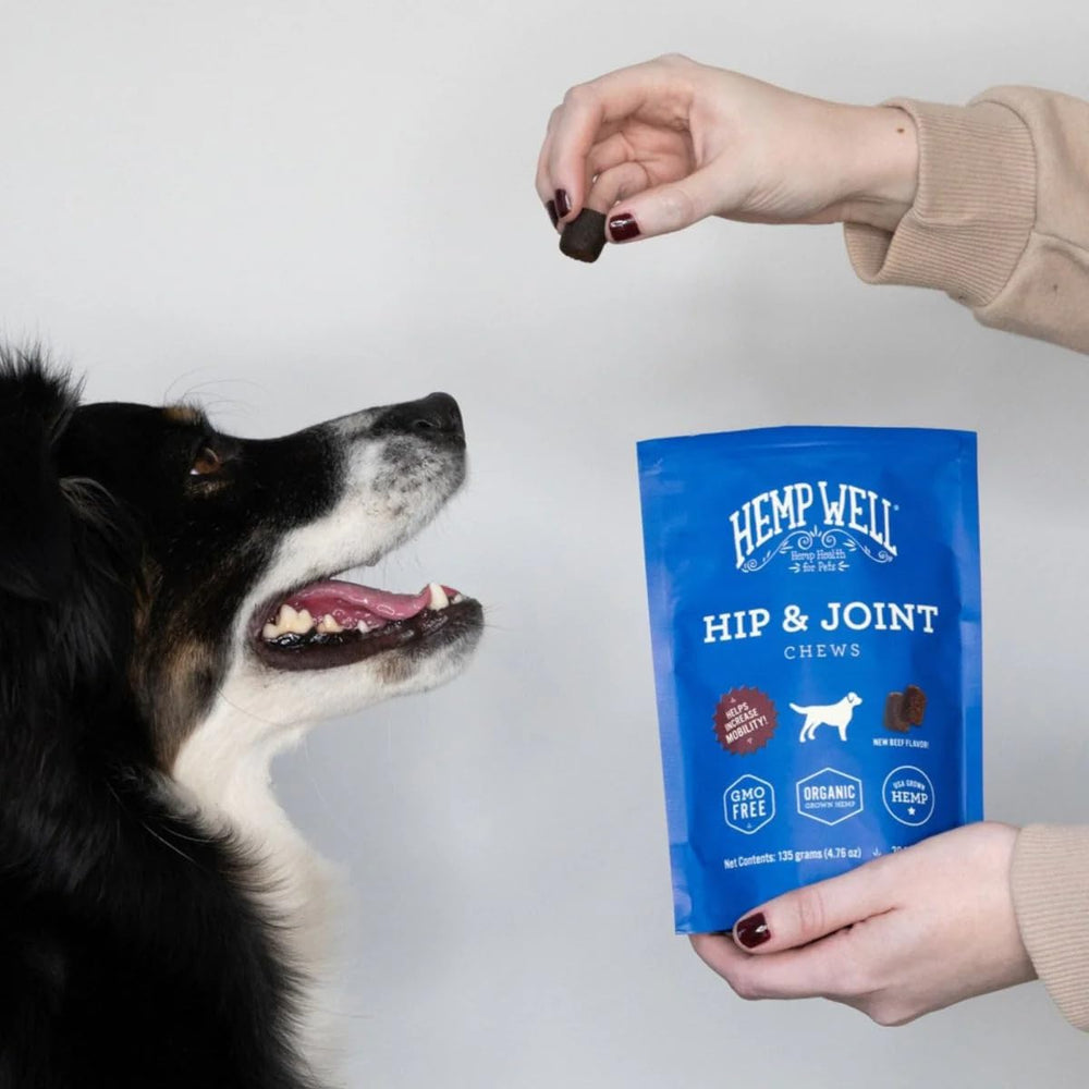 Dosage facile Hemp Well adapté à toutes les tailles de chiens.