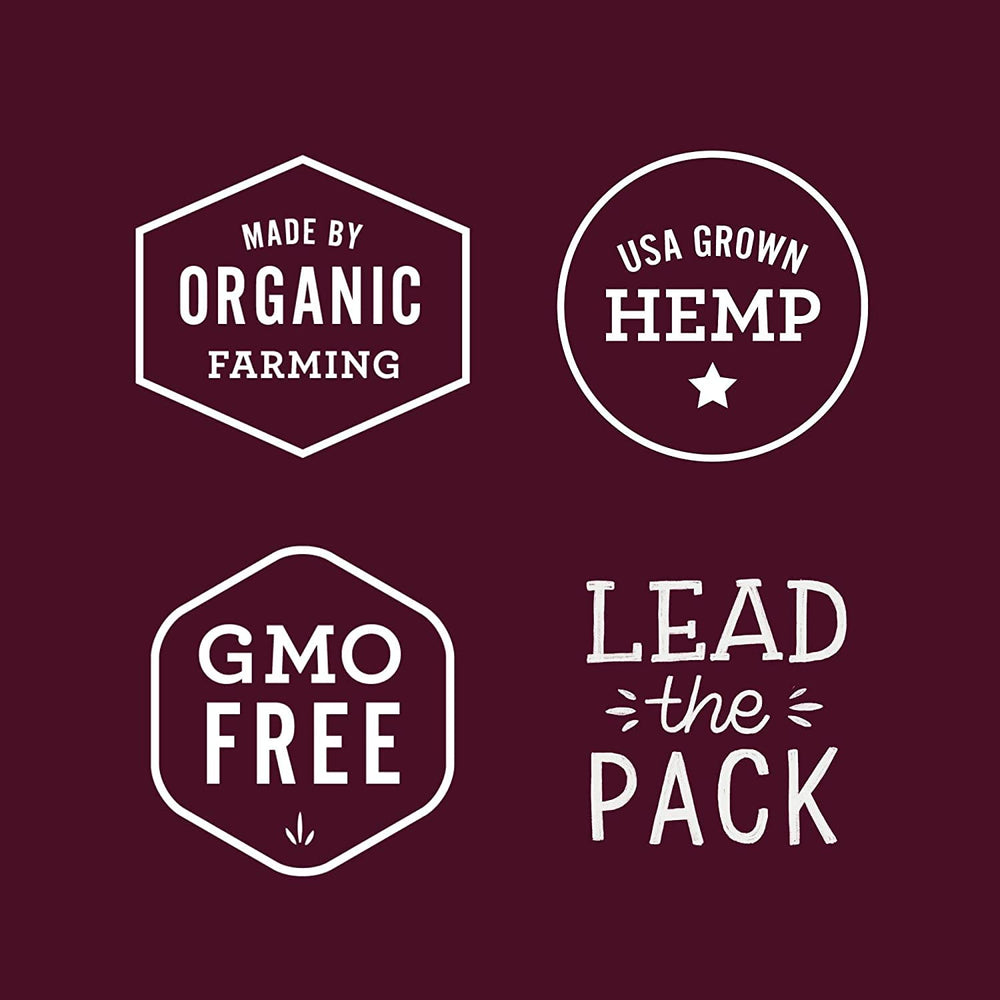 Logo Cultivé aux États‑Unis sur l’emballage Hemp Well.