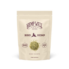 Hemp Well sac chanvre bio pour oiseaux, soutien nutritionnel naturel