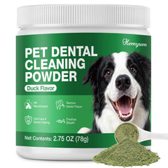 Hemyum Poudre Dentaire Chien — emballage pratique pour routine d'hygiène.