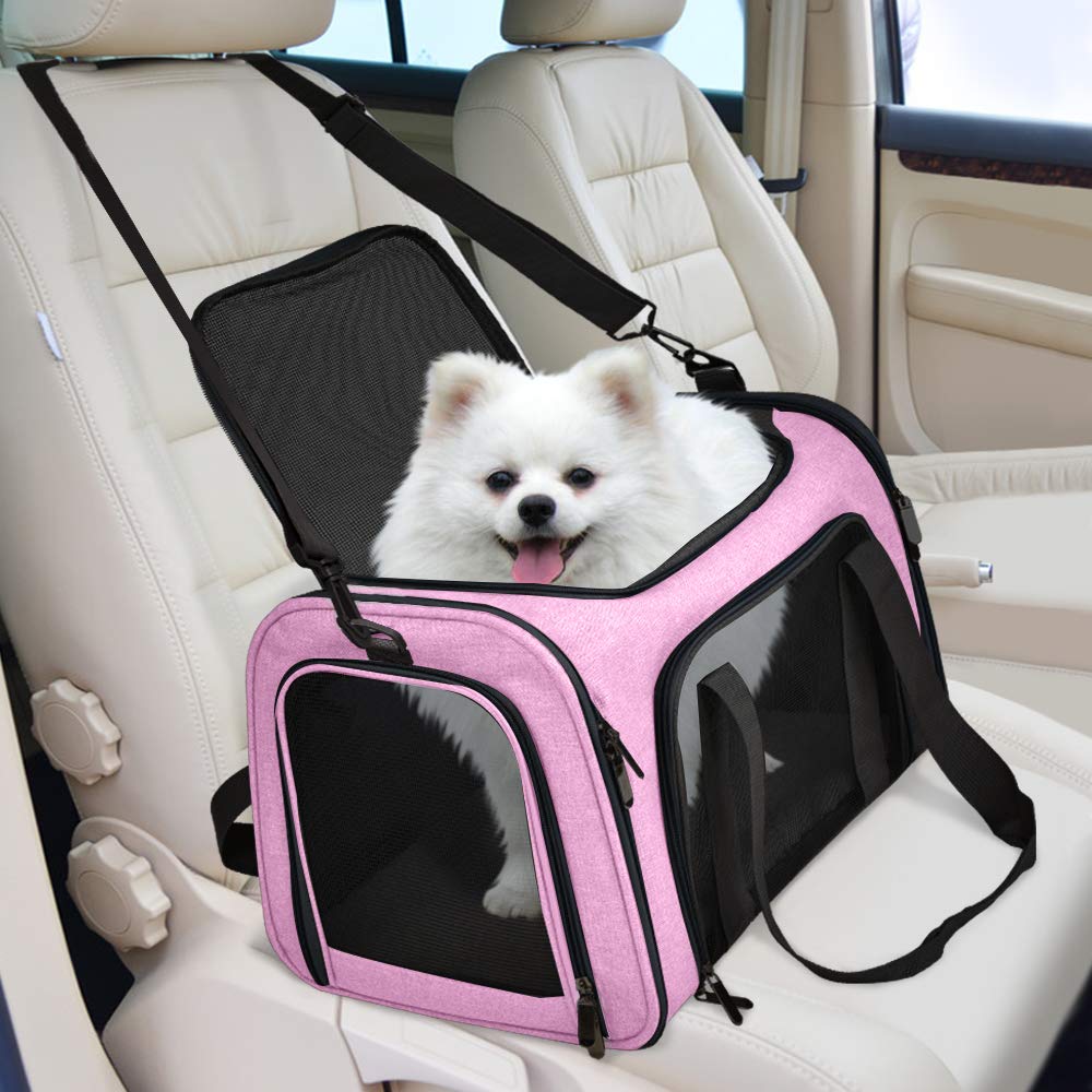 Henkelion Porte-chat Rose, matériau durable: durabilité légère pour voyages répétés.