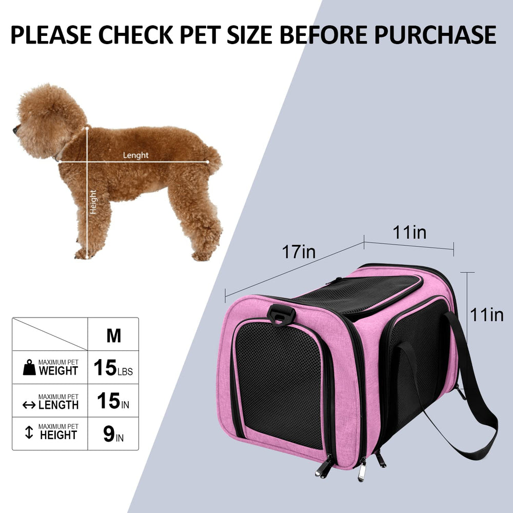 Henkelion Porte-chat Rose, usage voyage pratique et polyvalent.