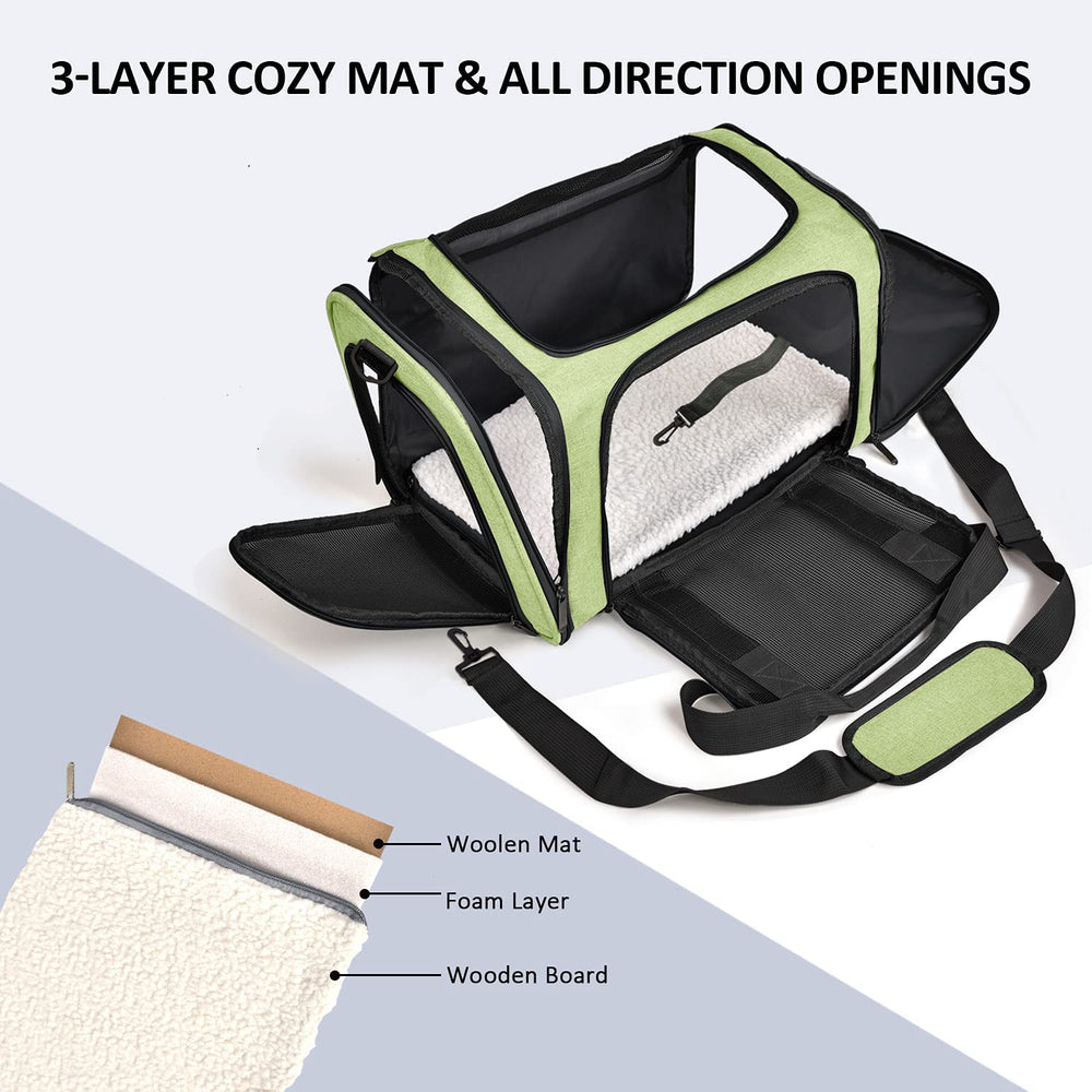 Henkelion sac portable pour chat et chien, confort lors des trajets.
