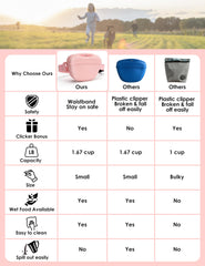 Heouvo fermeture magnétique rose, sécurité et propreté anti-fuite pendant l'entraînement.