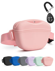 Heouvo sac friandises rose, accès rapide pour récompenser lors des balades.