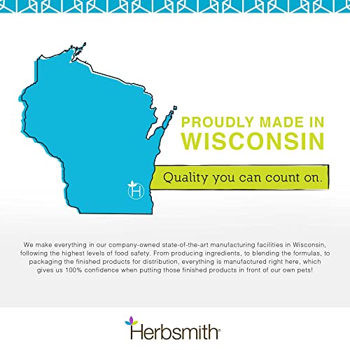 Herbsmith Dog Breath — fabriqué aux États‑Unis: qualité et traçabilité au Wisconsin.
