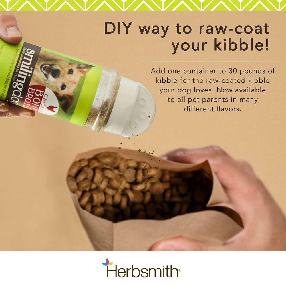 Herbsmith Kibble Seasoning – ingrédients fruits et légumes pour plus de variété.