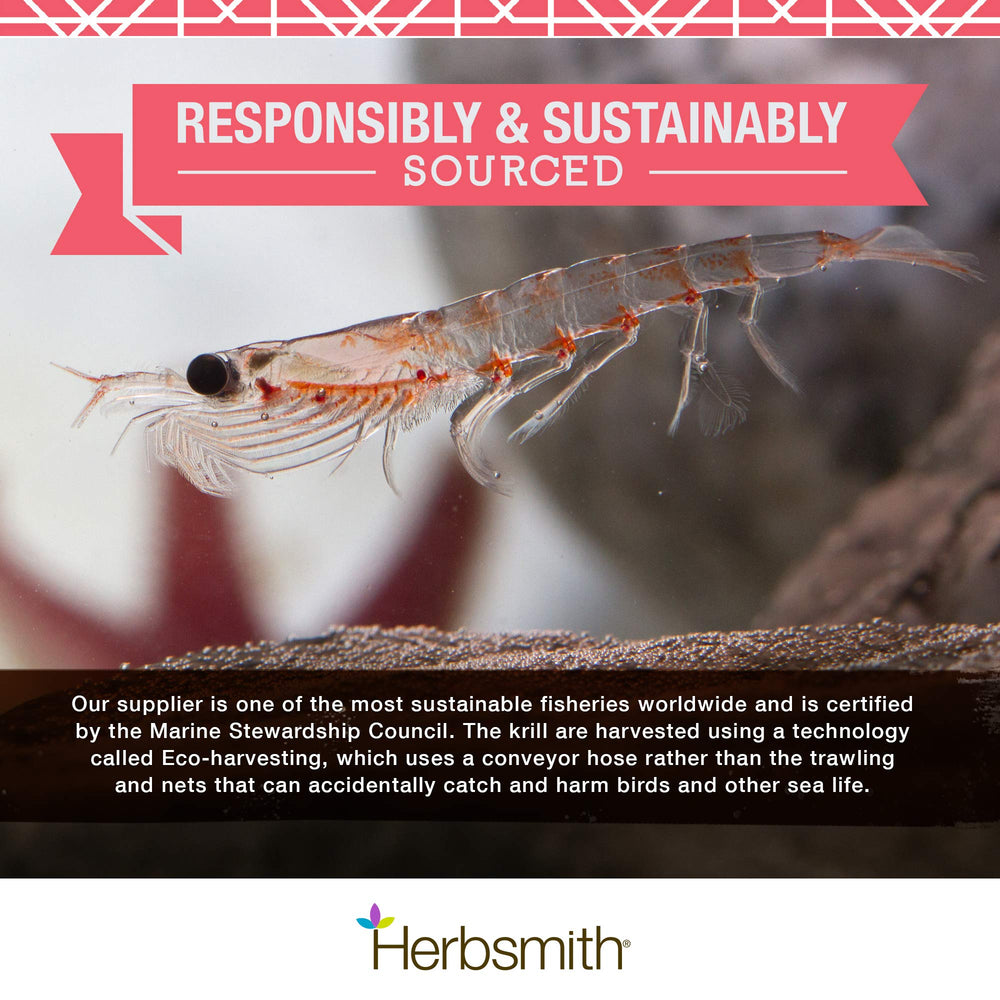 Herbsmith Pure Krill fabriqué dans le Wisconsin — fabrication conforme et contrôlée.